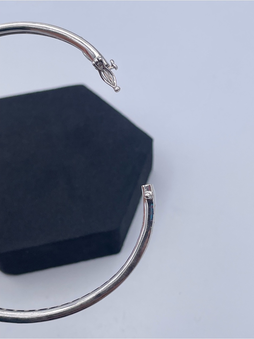 Epiphany Sterling Silver 925 Diamonique Princess Cut Channel Set Platinum Clad - Picture 3 of 9